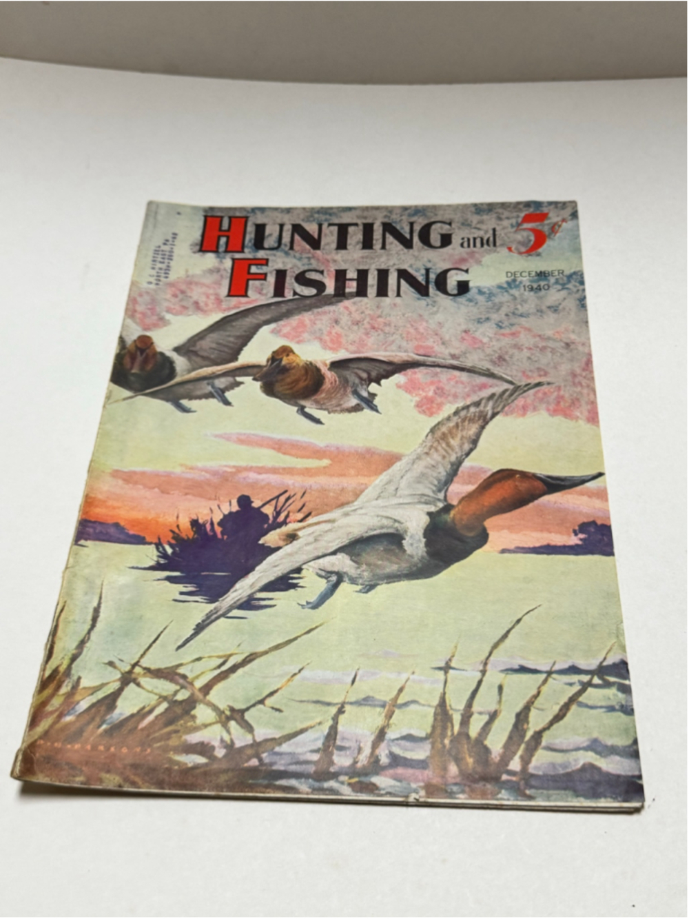 1940 Vintage Hunting and Fishing Magazine December Issue “Ducks”